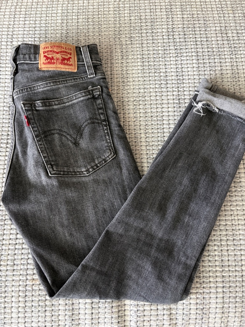 Levi's Women’s Wedgie Skinny Charcoal Jeans